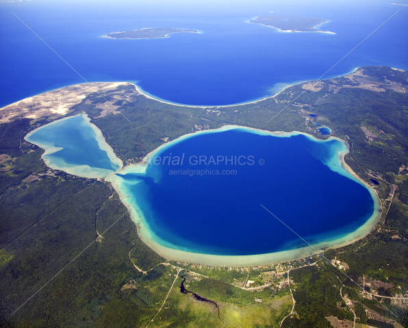 Big & Little Glen Lakes in Leelanau County, Michigan